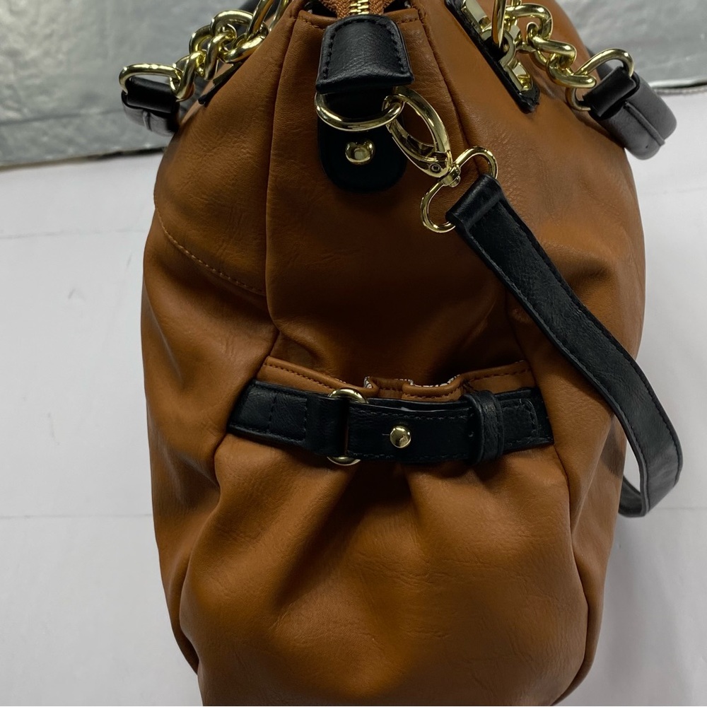 STEVE MADDEN Brown Shoulder Bag Purse Faux Leather - Picture 9 of 15